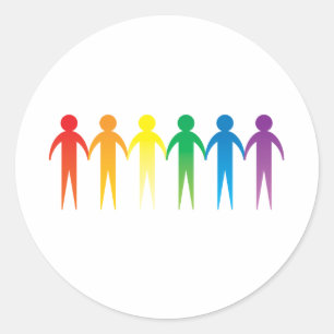 Pride-keten Ronde Sticker