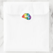 Pride Kiss Ronde Sticker (Tas)