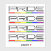 Pride kleuren Gay Pride Sticker (Vel)
