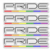 Pride kleuren Gay Pride Sticker (Voorkant)