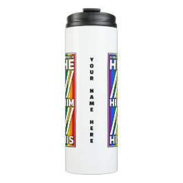 Pride Kleuren Mijn voornaamwoorden zijn Hij Zijn Thermosbeker