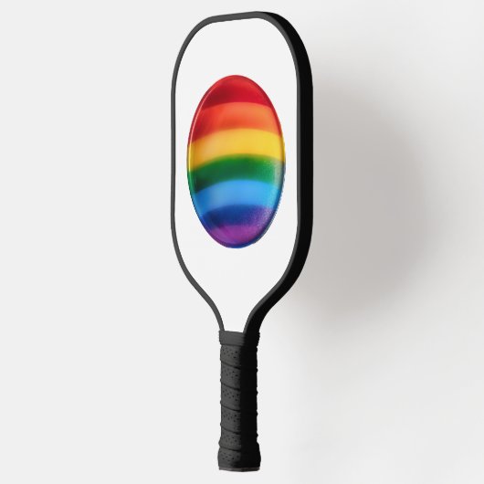 Pride kleuren pickleball paddle (Links)