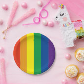 Pride kleuren regenboog papier partij bord (Feest)