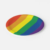 Pride kleuren regenboog papier partij bord (Gekanteld)