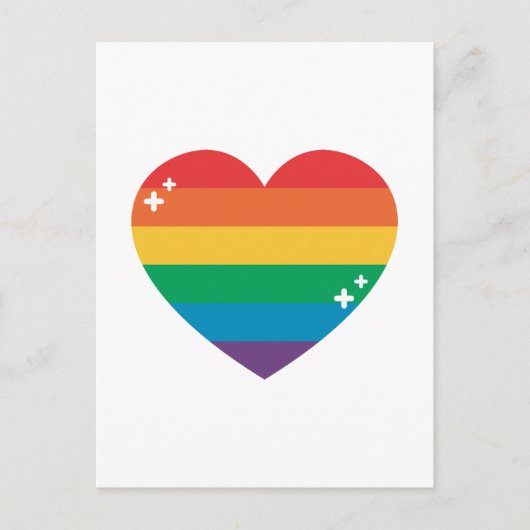 Pride | Kleurig regenboogontwerp Briefkaart (Voorkant)