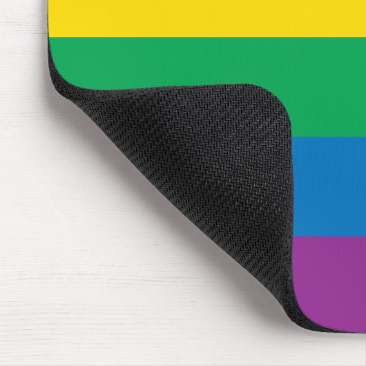 Pride | Kleurig regenboogontwerp Muismat (Hoek)