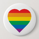 Pride | Kleurig regenboogontwerp Ronde Button 4,0 Cm (Voorkant)