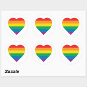 Pride | Kleurig regenboogontwerp Ronde Sticker (Vel)