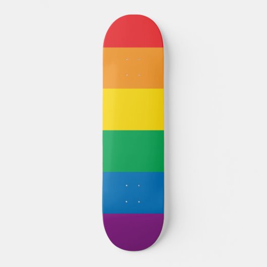 Pride | Kleurig regenboogontwerp Skateboard (Voorkant)