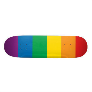 Pride   Kleurig regenboogontwerp Skateboard