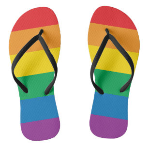 Pride   Kleurig regenboogontwerp Teenslippers