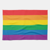 Pride | Kleurig regenboogontwerp Theedoek (Horizontaal)
