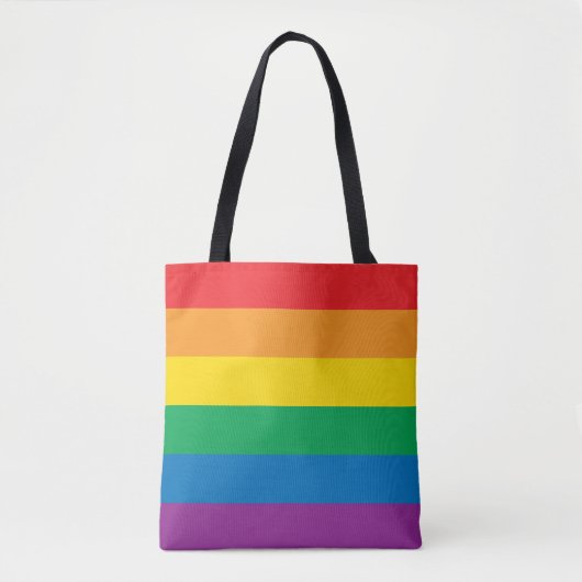 Pride | Kleurig regenboogontwerp Tote Bag (Voorkant)
