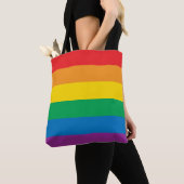 Pride | Kleurig regenboogontwerp Tote Bag (Dichtbij)