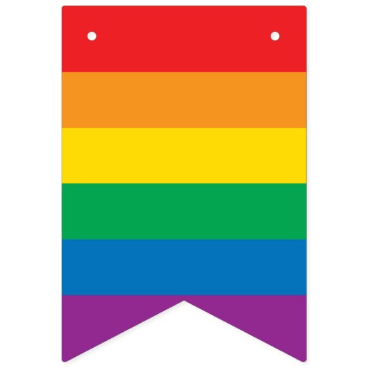 Pride | Kleurig regenboogontwerp Vlaggetjes (Eerste vlag)
