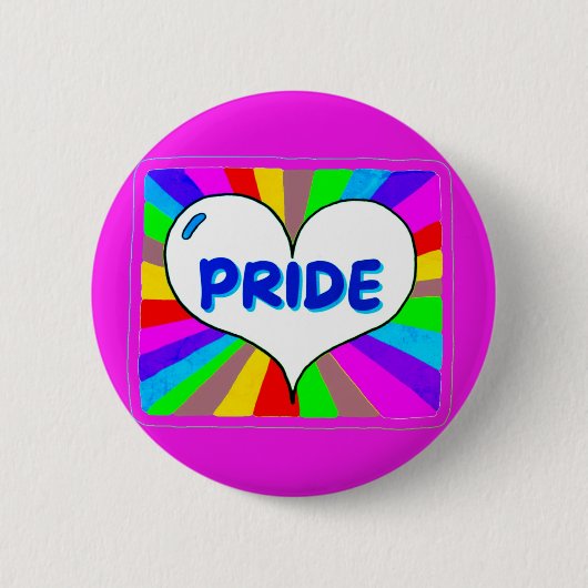 Pride Knop Ronde Button 5,7 Cm (Voorkant)