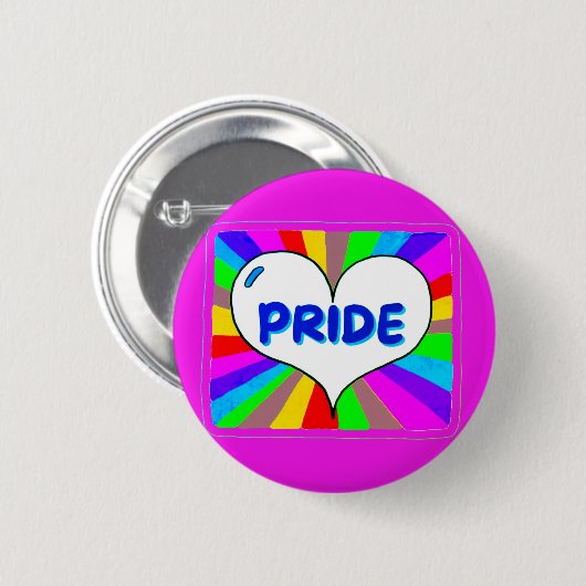 Pride Knop Ronde Button 5,7 Cm (Voorkant /achterkant)