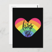 Pride, kus me, liefde is eerlijk. Fotoprint Briefkaart (Voorkant / Achterkant)