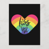 Pride, kus me, liefde is eerlijk. Fotoprint Briefkaart (Voorkant)