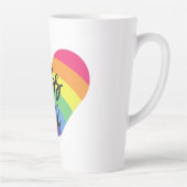 Pride, kus me, liefde is eerlijk. Latte Mok (Rechts)