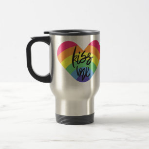 Pride, kus me, liefde is eerlijk. reisbeker