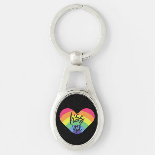 Pride, kus me, liefde is eerlijk. sleutelhanger