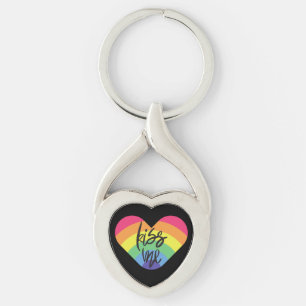 Pride, kus me, liefde is eerlijk. sleutelhanger