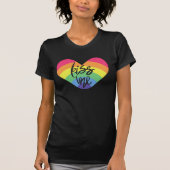 Pride, kus me, liefde is eerlijk. T-shirt (Voorkant)