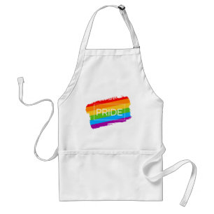Pride Kwast Regenboog Standaard Schort
