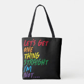 Pride laat één ding duidelijk zijn, dat ben ik nie tote bag (Achterkant)
