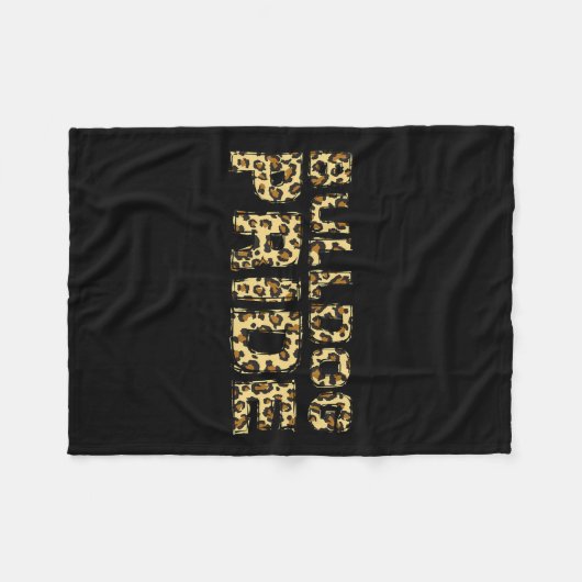 Pride Leopard School Spirit Sport Fan Game Dag Fleece Deken (Voorkant (Horizontaal))