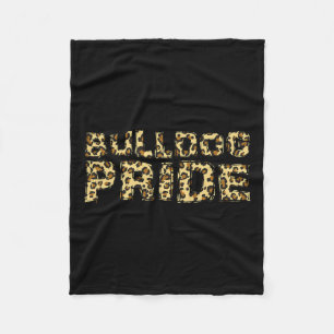 Pride Leopard School Spirit Sport Fan Game Dag Fleece Deken