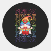 Pride LGBT Colorful Ronde Sticker (Voorkant)