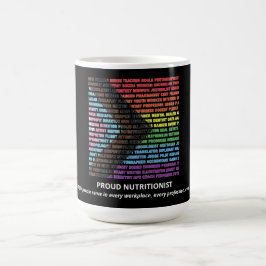 Pride LGBT Diversiteit Regenboog Woordwolk Aangepa Koffiemok