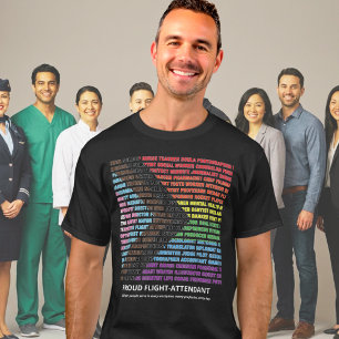 Pride LGBT Diversiteit Regenboog Woordwolk Aangepa T-shirt