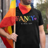 Pride LGBT Fancy sinds jaar hart T-shirt