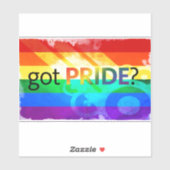 Pride LGBT Flag Oval Window Decaal Sticker (Vel)