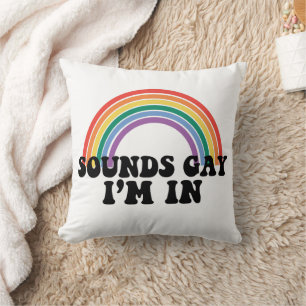 Pride LGBT Geluiden Gay Ik Ben In Gay Regenboog Kussen