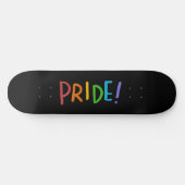 PRIDE LGBT-kleuren — Typografie-ontwerp Persoonlijk Skateboard (Horizontaal)