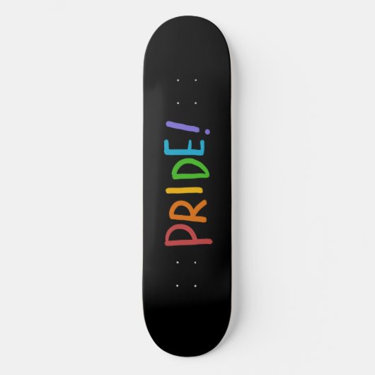PRIDE LGBT-kleuren — Typografie-ontwerp Persoonlijk Skateboard (Voorkant)