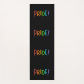 PRIDE LGBT-kleuren — Typografie-ontwerp Yogamat (Voorkant)