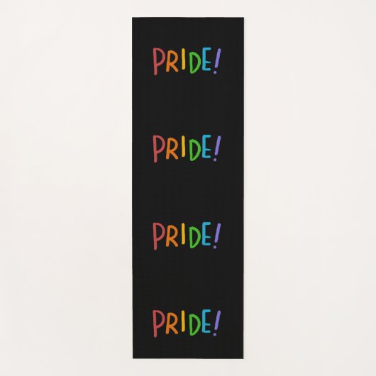 PRIDE LGBT-kleuren — Typografie-ontwerp Yogamat (Voorkant)