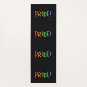 PRIDE LGBT-kleuren — Typografie-ontwerp Yogamat (Achterkant)