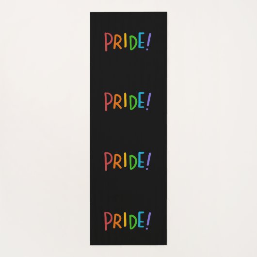 PRIDE LGBT-kleuren — Typografie-ontwerp Yogamat (Achterkant)