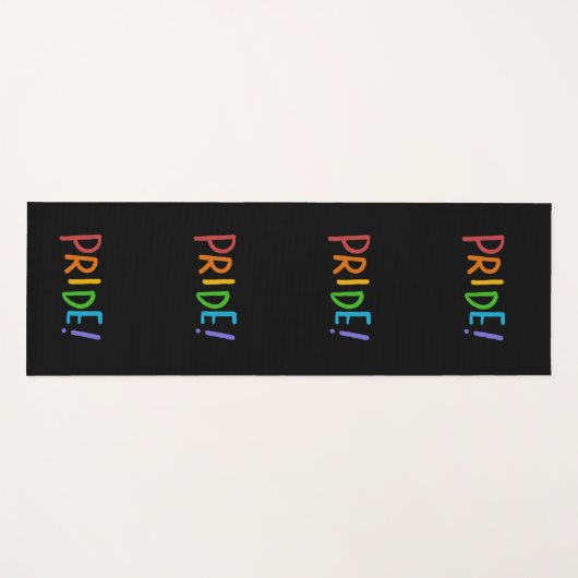 PRIDE LGBT-kleuren — Typografie-ontwerp Yogamat (Voorkant (horizontaal))