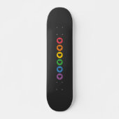 Pride LGBT | Kleurig regenboogontwerp Persoonlijk Skateboard (Voorkant)