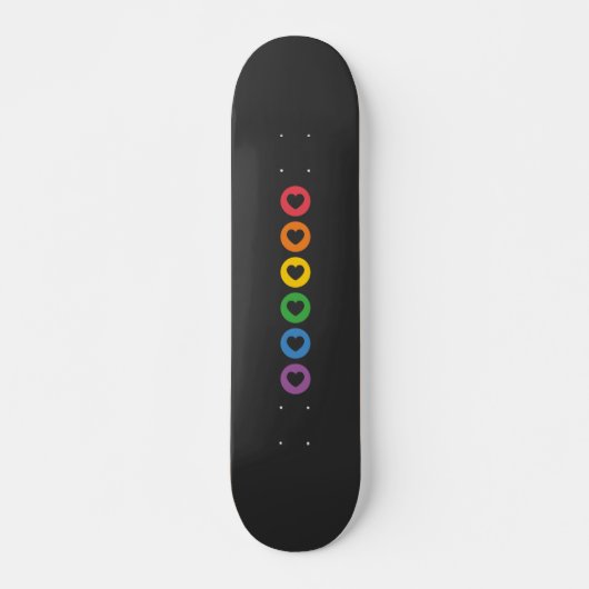 Pride LGBT | Kleurig regenboogontwerp Persoonlijk Skateboard (Voorkant)