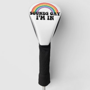 Pride lgbt klinkt homo ik ben in gay regenboog golfheadcover