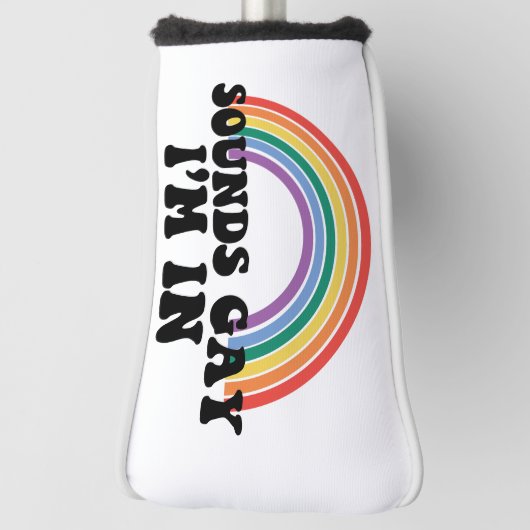 Pride lgbt klinkt homo ik ben in gay regenboog golfheadcover (Draai 90)