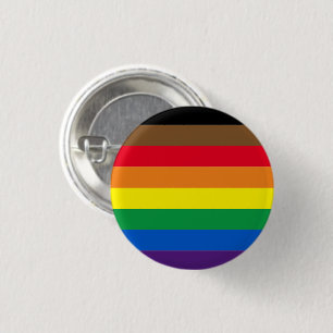 Pride lgbt lgbtq diversiteit inclusief regenboogvl ronde button 3,2 cm